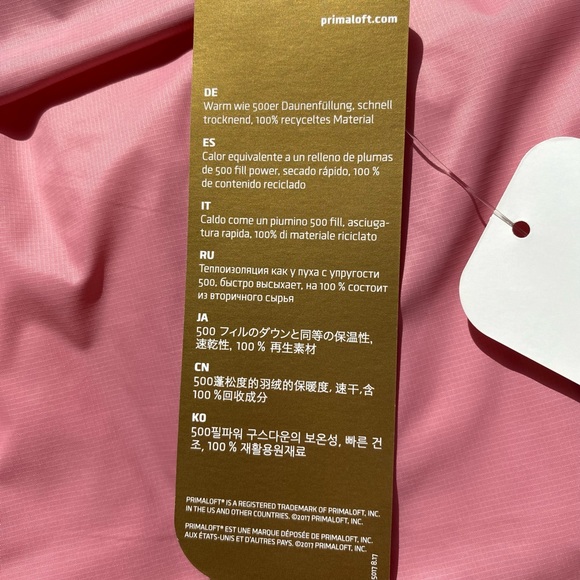 J. Crew Puffer Vest Medium Pink NWT - Picture 8 of 9